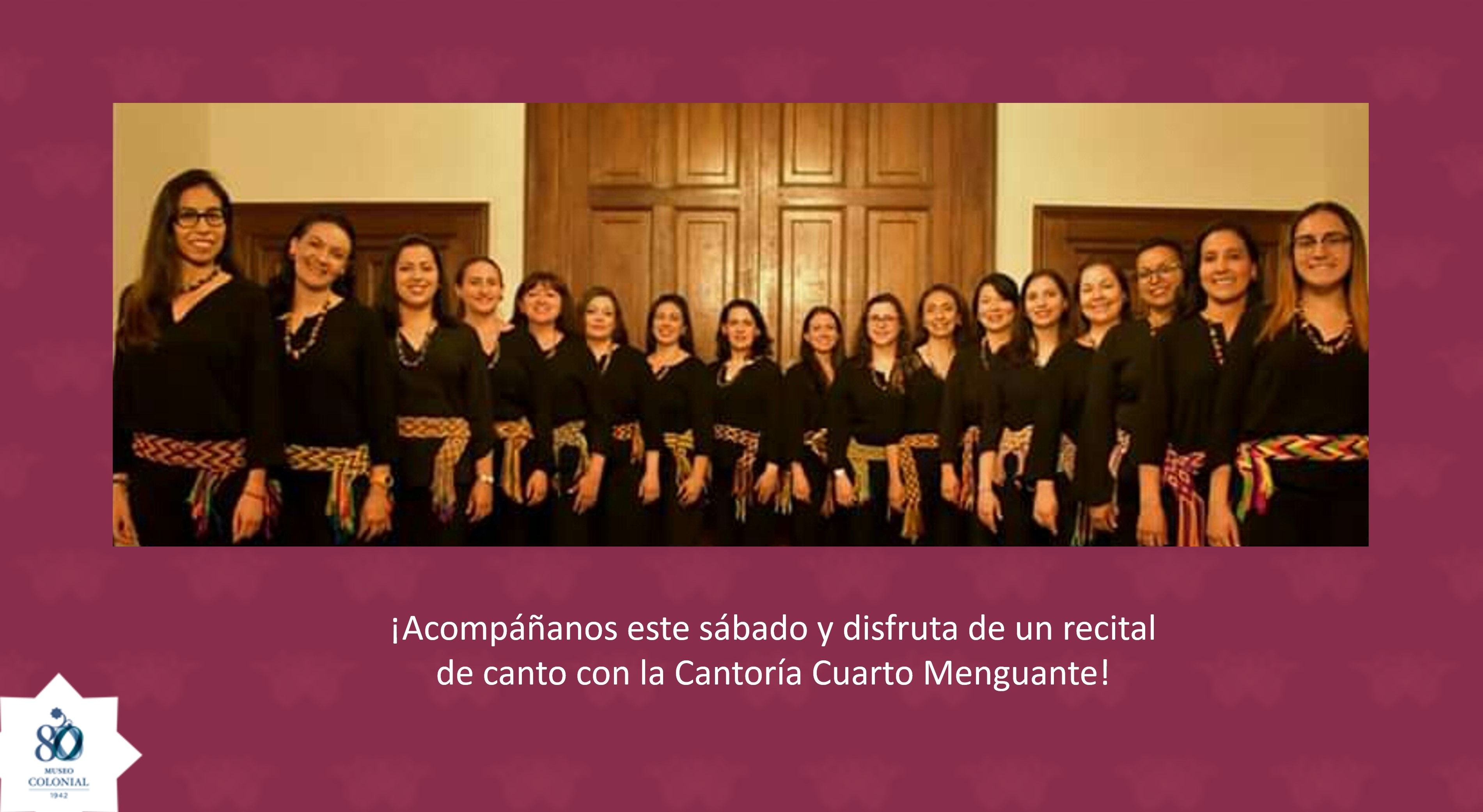 Concierto presencial de la agrupación vocal femenina Cantoría Cuarto Menguante